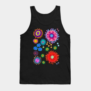 Tropical Zoanthid Saltwater Coral Pattern Tank Top